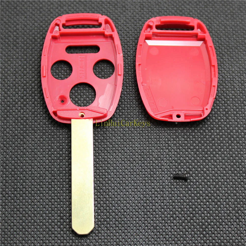 PINECONE для HONDA ODYSSEY RIDGELINE ACCORD CIVIC CR V Key Shell 3 + 1 кнопочный необработанный латунный ключ