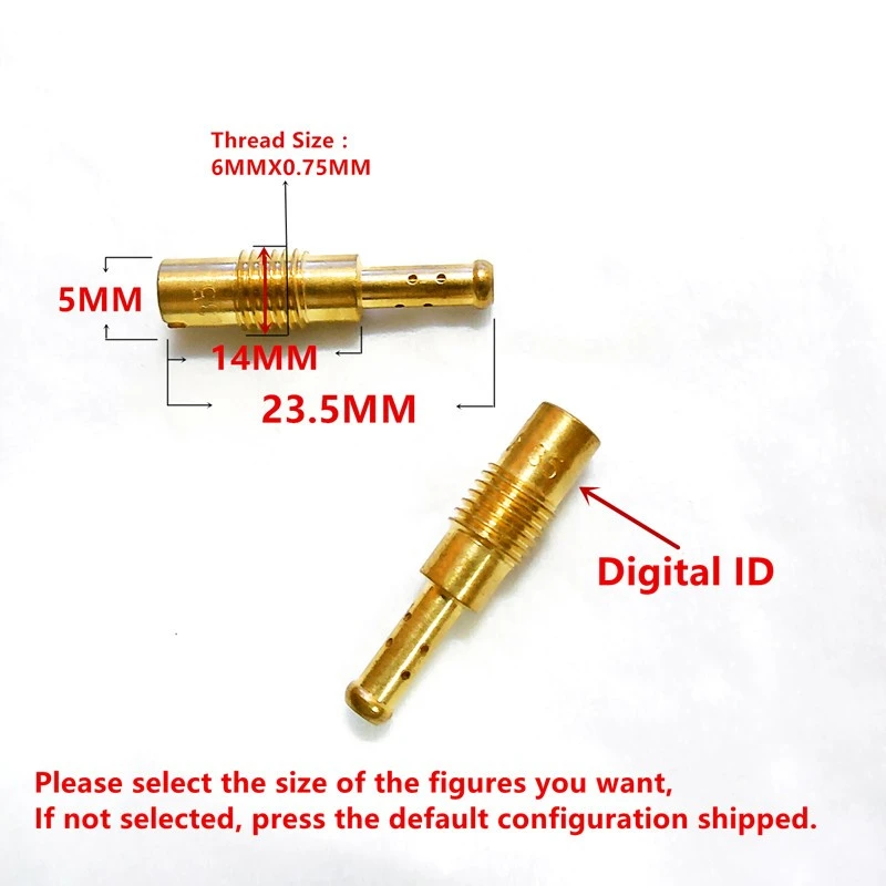 (12 шт. пилот jet/пакет) мотоцикла карбюратор короткие jet N424 26 медленно Jet для GY6 ЦВК CBT