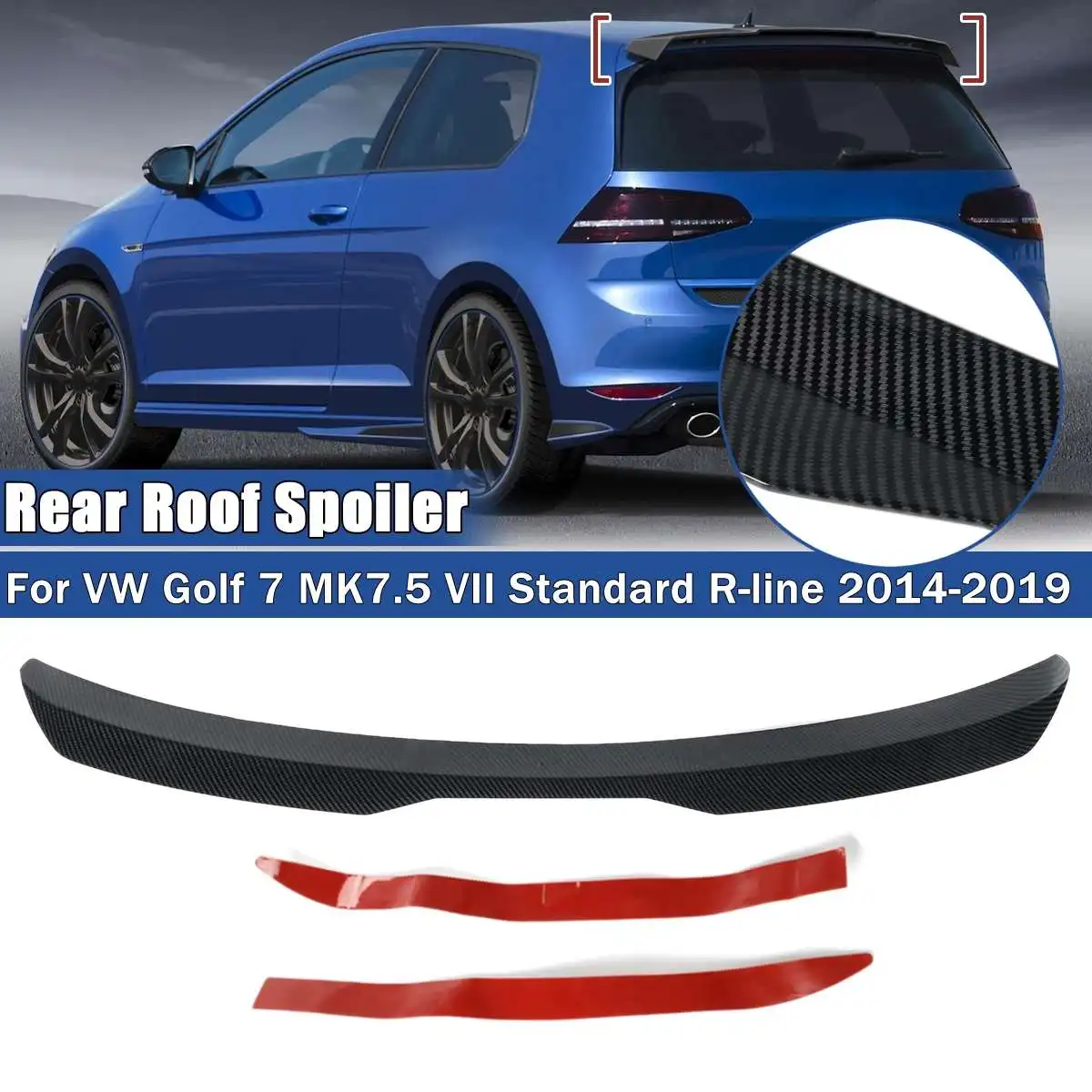 Автомобильный задний спойлер на крышу для VW Golf 7 MK7.5 VII Standard R-Line 2014-2019/Golf MK6 MAX 2008-2013
