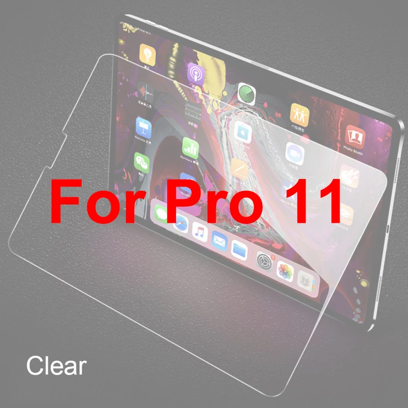 Защитная пленка для экрана для iPad Pro 12,9 из закаленного стекла Ультрапрозрачная 9H Защитная пленка для Apple iPad Pro 12,9 / стекло A1652 - Цвет: Прозрачный