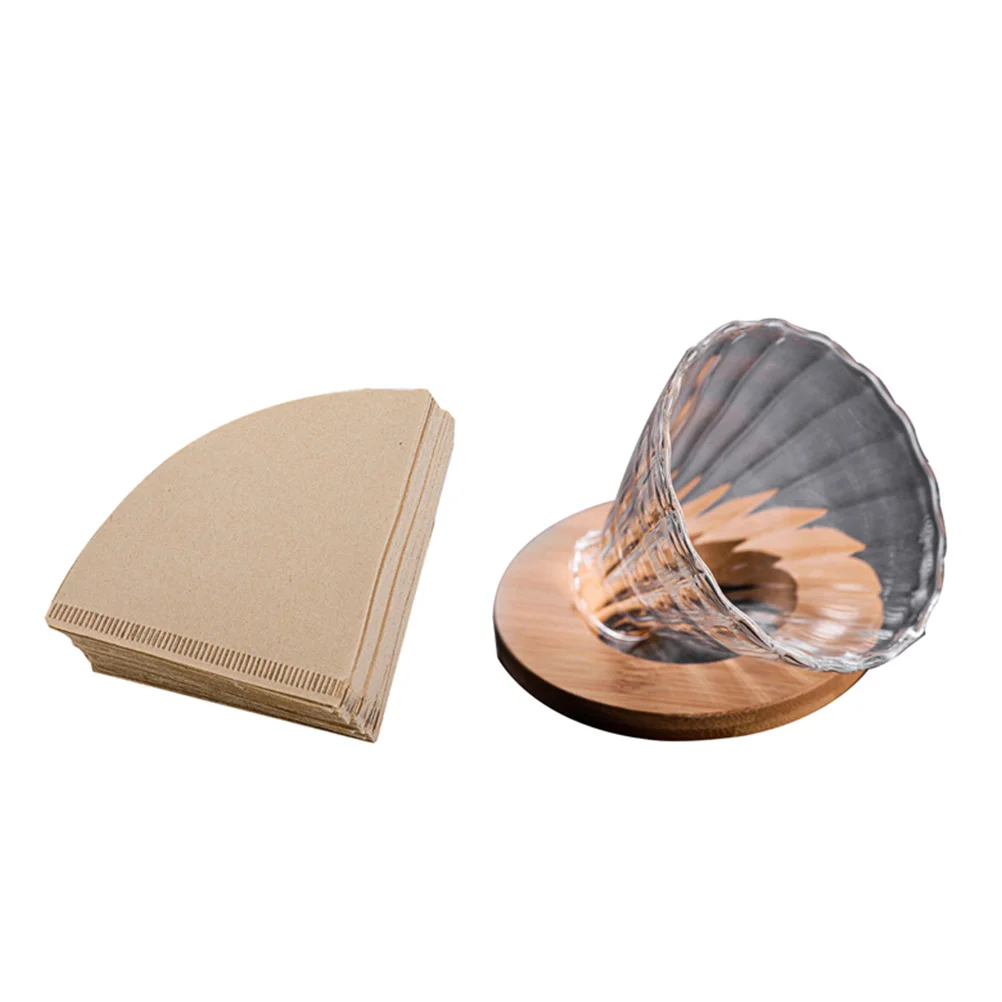 

1 Set Manual Coffee Filter Glass Filter Cup Practical Coffee Filter (Transparent)