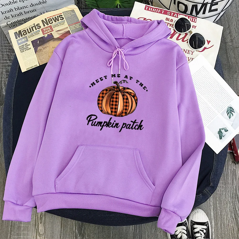 

Meet Me At The Pumpkin Hoodies Thanksgiving Fall Gifts for Women Oversized Women 2021 Pumpkin Patch Sweatshirt
