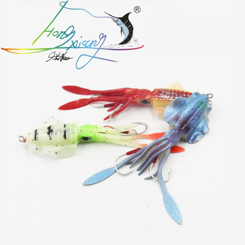 Мягкая рыболовная приманка 60 г 150 мм светящиеся/УФ приманки для кальмаров рыбалки