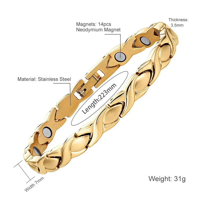 Vivari классический терапевтический Магнитный благородный браслет для женщин из