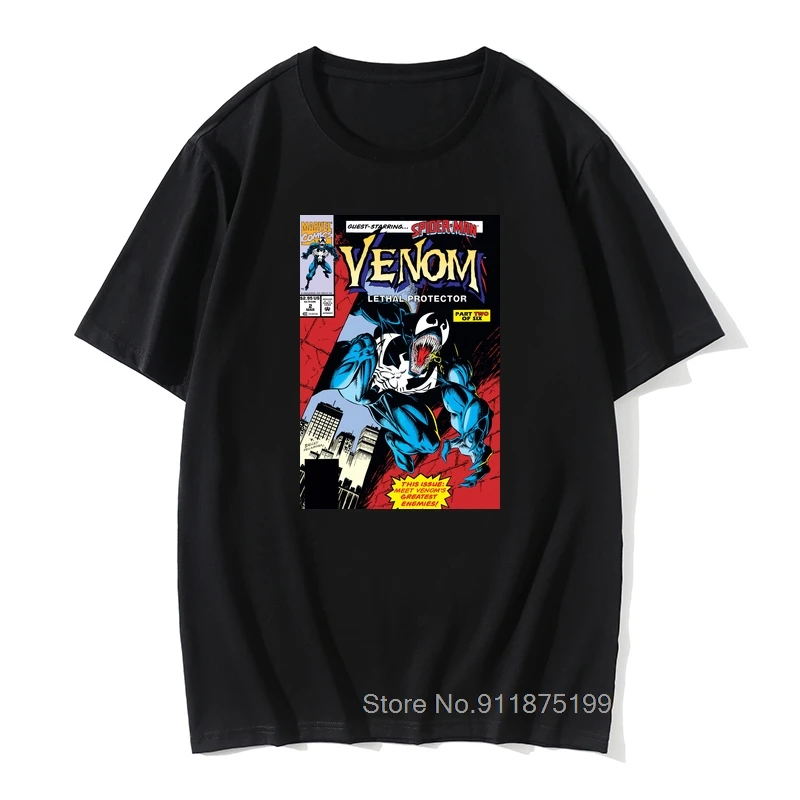 

Lethal Protector Comic Cover Men's T Shirts Casual Tee Shirt Harajuku Fitness Vintage Tshirts Cotton Graphic Tops Tees