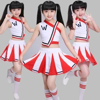 child cosplay costumes for girl cheerleader costume girl school suit girls carnival party kid cheerleading uniforms sleeveless