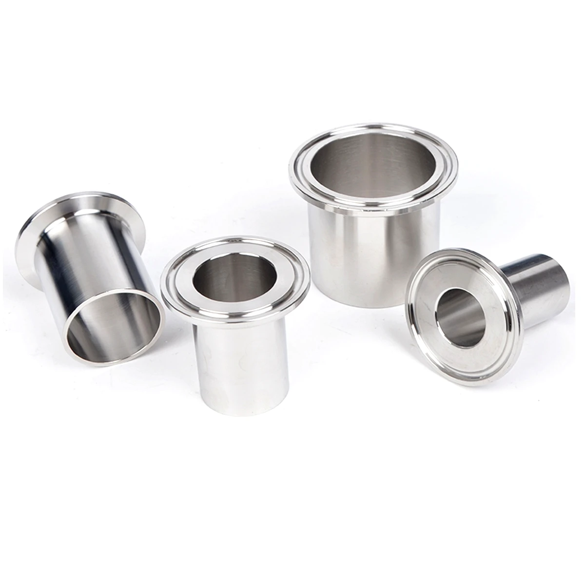 2.5" 3" 3.5" 4" Tri Clamp Lengthen 40/50/60/80/100mm 304 Stainless Sanitary Welding Ferrule Pipe Fitting Adapter Brew