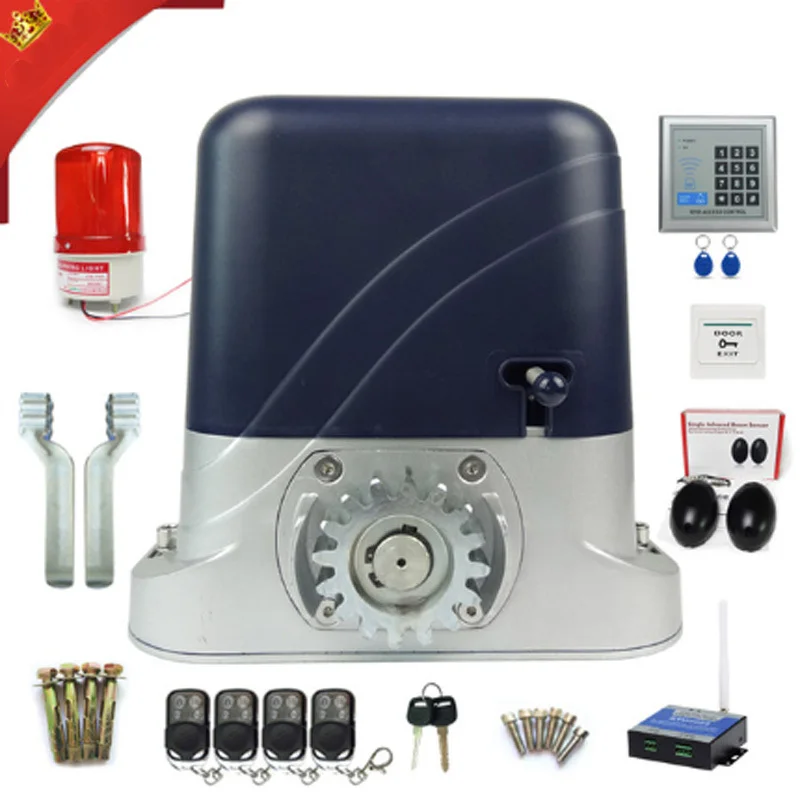 

Vehicle opertator electrical automatic sliding gate opener motor use on wheeled machine 600kg door with 4 remote controllers