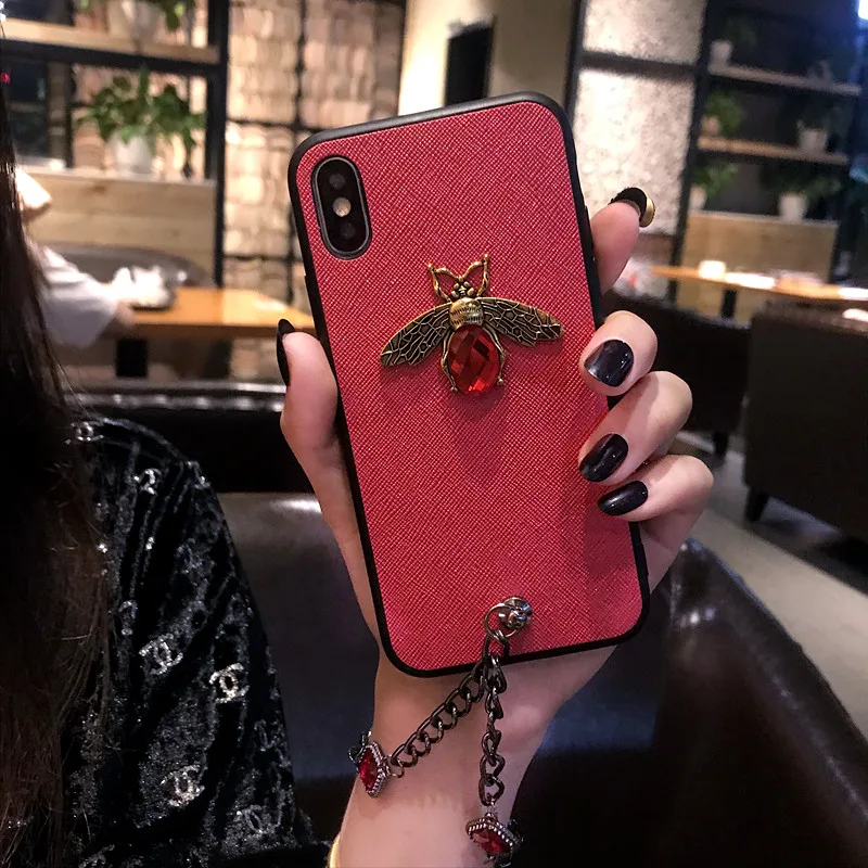 Роскошные бриллиантовые чехлы с Пчелой для Samsung Galaxy S10 S9 S8 Plus S10E A10 A20 A30 A40 A50 A70 M30 M20