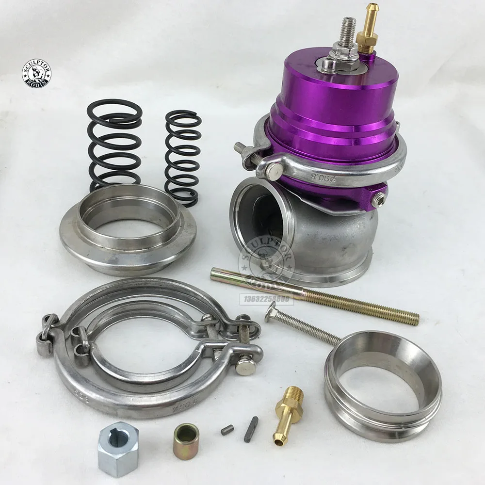 50MM Purple GT II 60 мм/50 мм регулируемый турбинный регулировочный клапан для 1 jzgte/SR20DET - Цвет: 50MM Purple