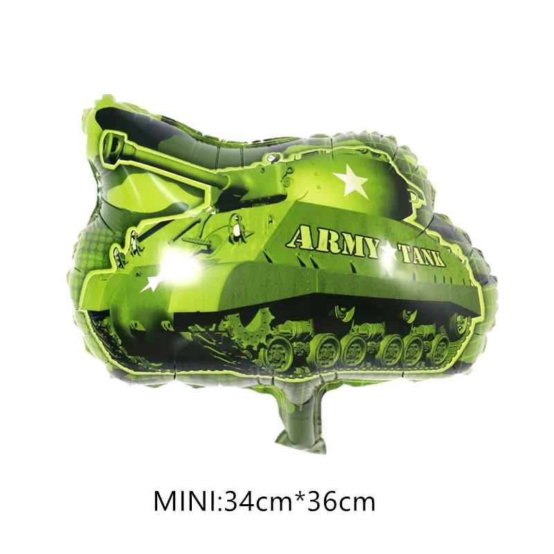 

Aircraft Tank Submarine Ship Car Aluminum Film Balloon Children's Birthday Gift Party Decoration Military Fan's Favorite
