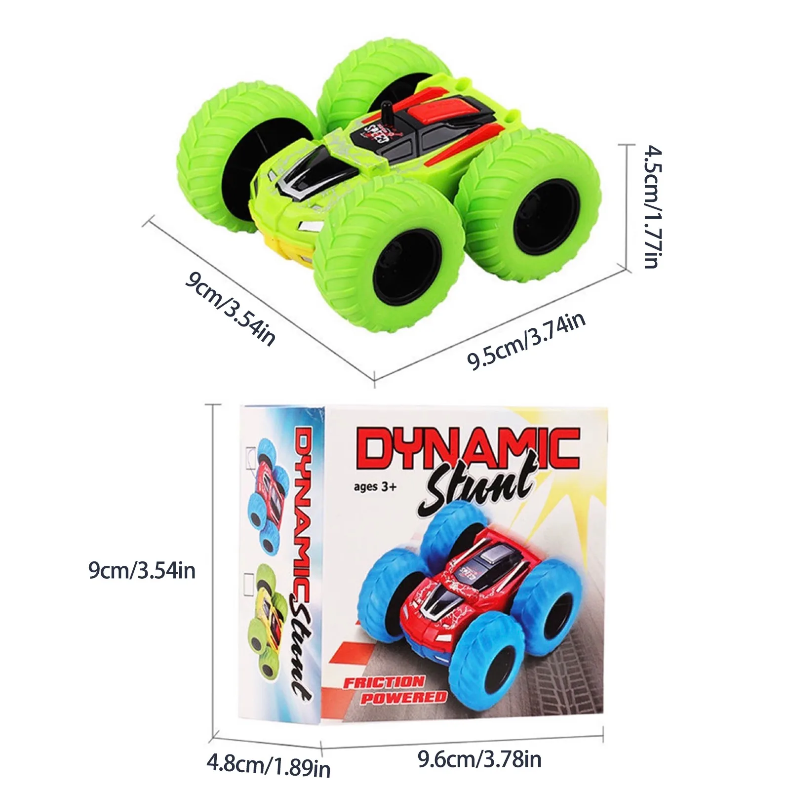 

Diecasts & Toy Vehicles Pull Back Cool And exciting Truck Double-Sided Inertance Friction Powered Birthday Gift Children 5PCS