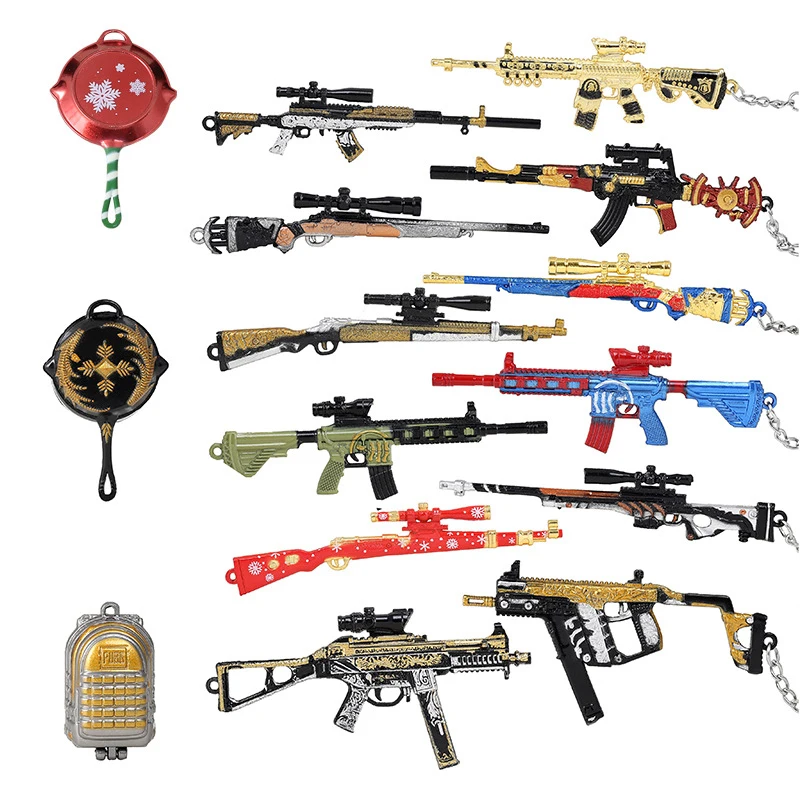 2020 новые горячие игры PUBG CS GO брелоки в виде оружия AK47 пистолет Модель 98K