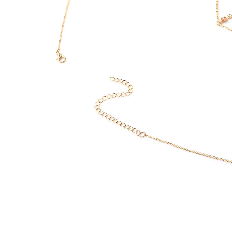 Цепочка со стразами Женская модное ожерелье с цепочкой на грудь соблазнительное