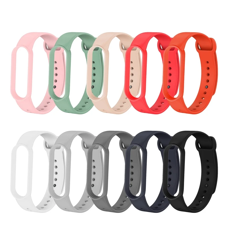 

2021 New Colors Strap For Mi Band 6 Silicone Wristband Bracelet Replacement Soft Strap
