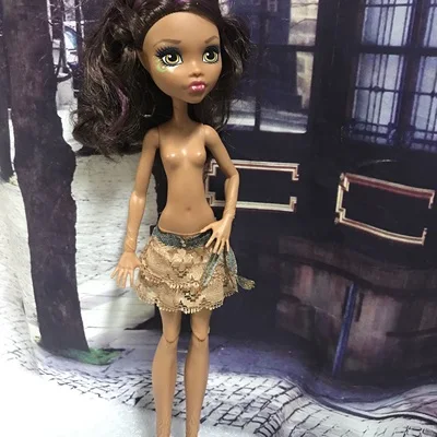 original monsters high school clothes pants skirt without head 1pc diy nude doll draculaura girl doll house children gifts free global shipping