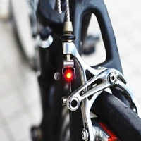 mtb mini v brake bike light tail rear bicycle light cycling led light high brightness waterproof lamp cycling accessories