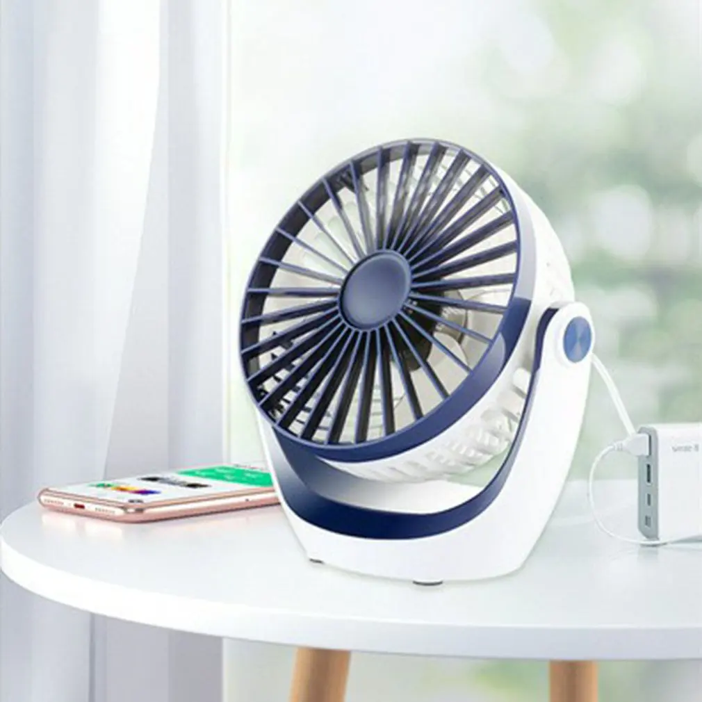 

USB Desk Fan Small Personal Desktop Table Fan with Strong Wind Quiet Operation Portable Mini Fan for Office Bedroom