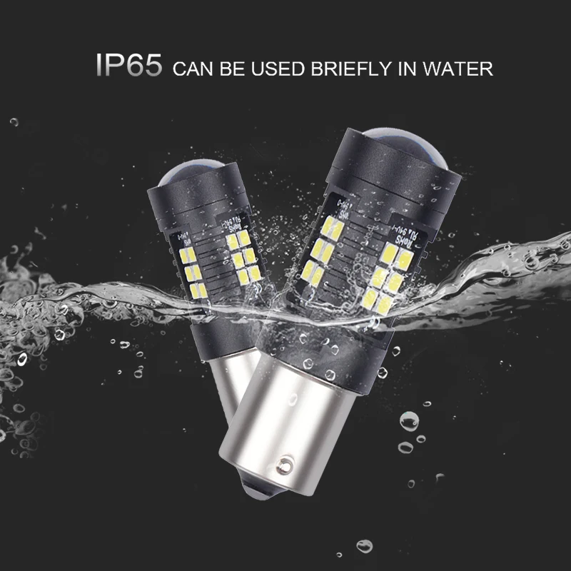 ANMINGPU 2x сигнальная лампа 1156 Led BA15S P21W BAU15S 3030SMD 1157 Canbus BAY15D P21/5 Вт для автомобилей