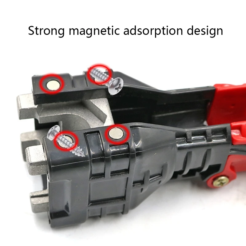 

18 in 1 Foldable Water Pipe Wrench Double End Basin Bottom Pliers Sleeve Bathroom Faucet Sink Tool