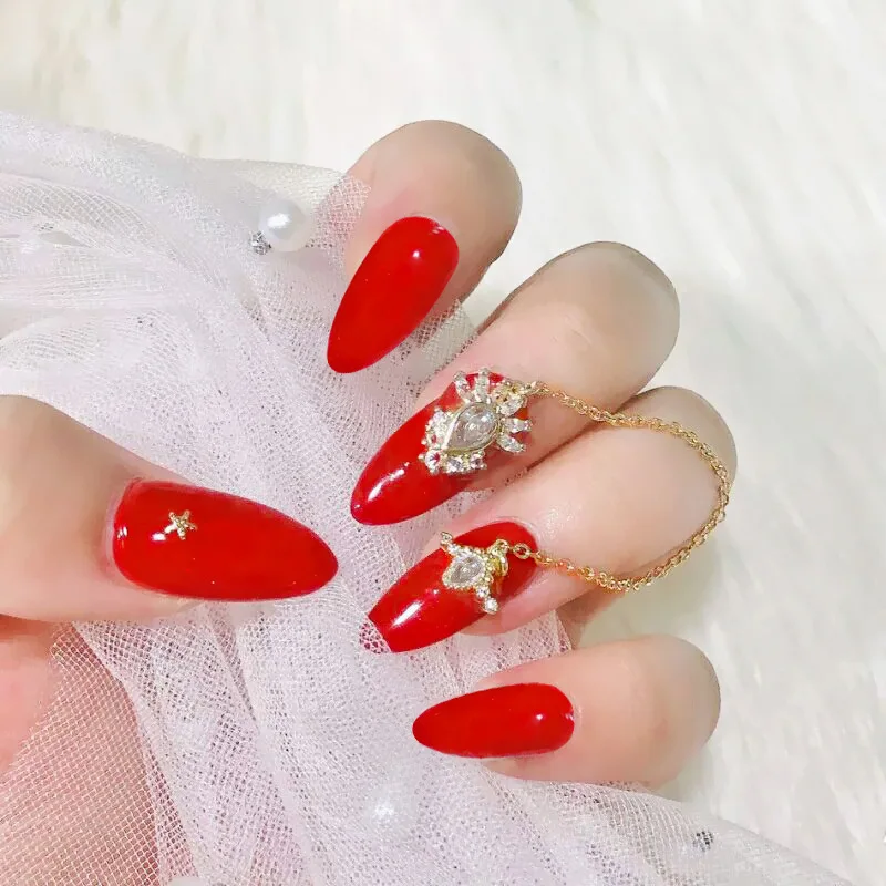 

The New Color Engaged Bride False Nail Tips Full Cover Matte Ballerina Fake Nails Tip DIY Art Beauty Tools Removable