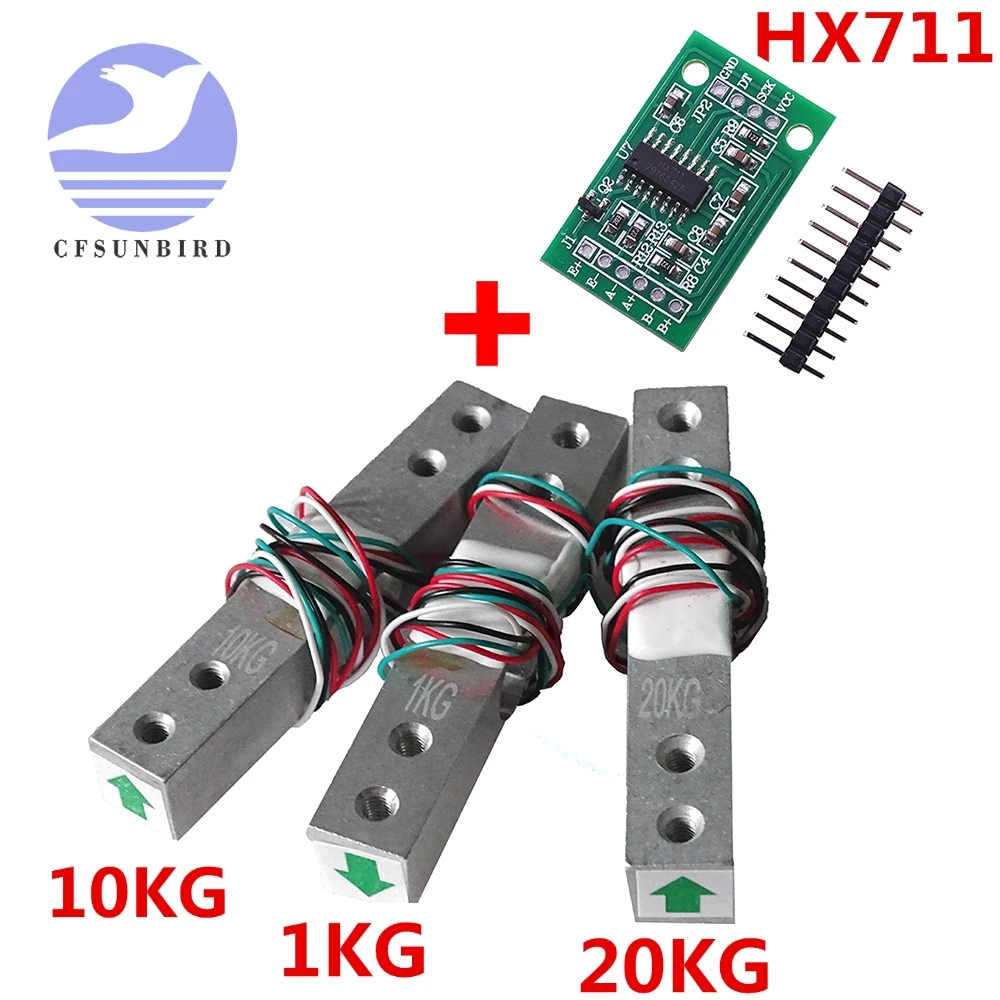Модуль HX711 AD датчик веса 1 кг 5 10 20 электронные весы давления для взвешивания из