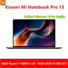 2021 Xiaomi Mi ноутбук Pro 15 Ryzen Edition AMD Ryzen 7 5800H 15,6 дюймов ноутбуки 16 Гб ОЗУ 512 ГБ SSD компьютер Windows 10 Pro