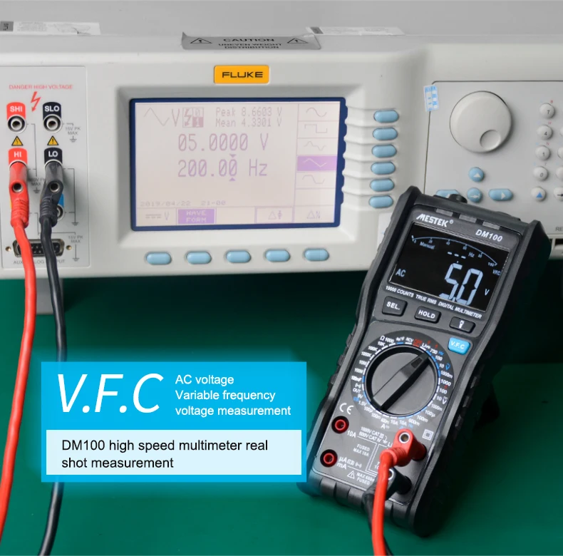MESTEK DM100 Цифровой мультиметр высокоскоростной умный двухъядерный T-rms NCV температура multimetro анти-сжигание предохранитель сигнализация мультиметры