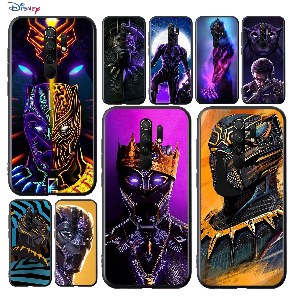 

Black Panther Marvel Avengers Super Hero For Xiaomi Redmi K40 K30T K30S K30i K20 10X 9T 9i Ultra Pro 5G Soft Black Phone Case