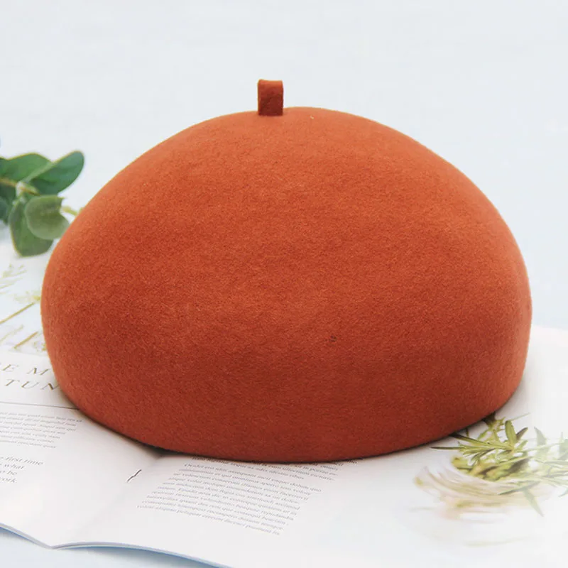 

2019 autumn and winter new ladies wool berets fashion stereo wild small fresh painter hat suitable for sweet girl BLM49