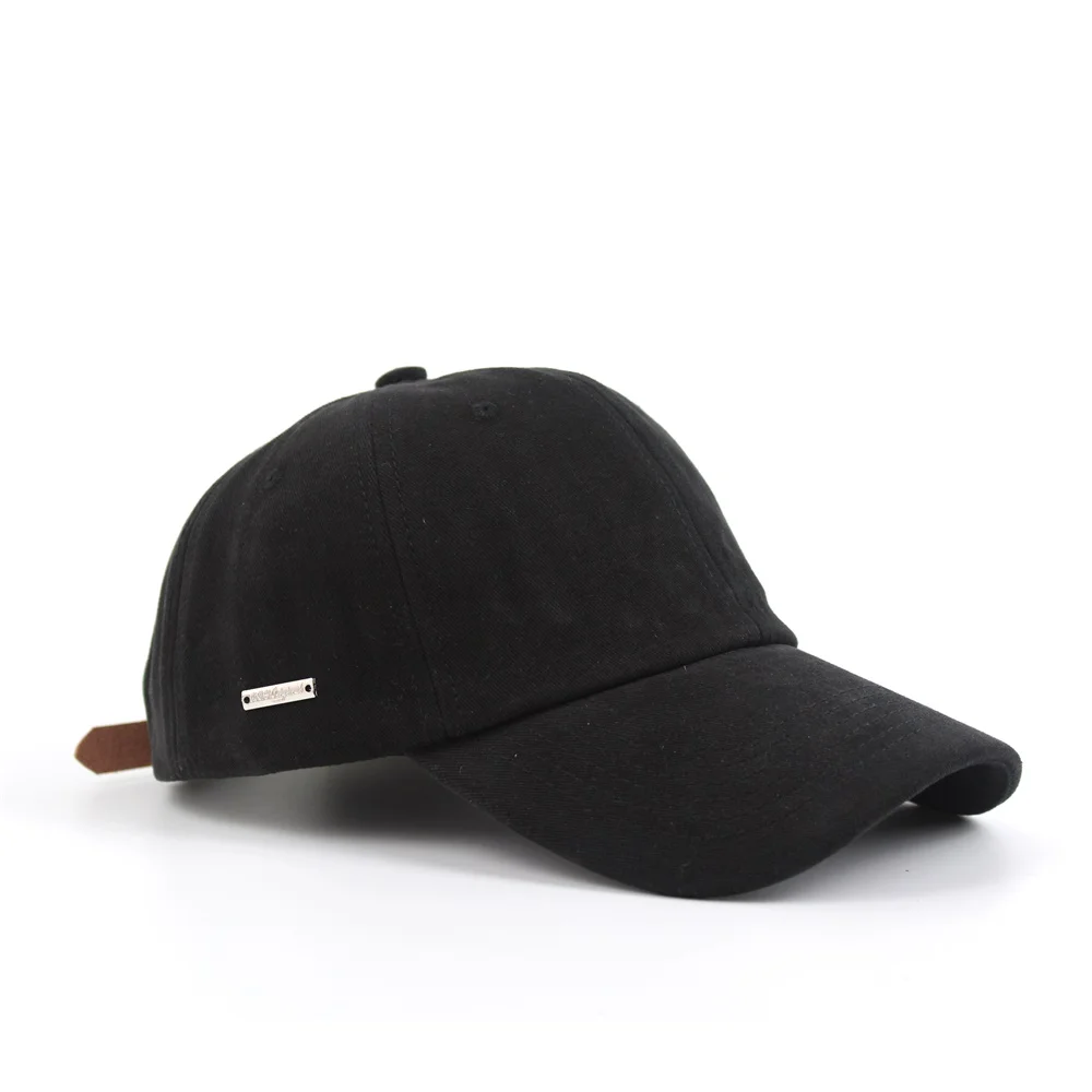 Бейсболка для мужчин и женщин однотонная хлопковая кепка папы регулируемый