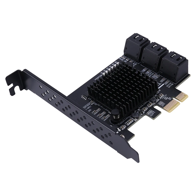 

6-Port SATA III PCIe Card, PCIe SATA III Controller Card to 6GB/S Internal Adapter Converter PCI SATA 3.0 Expansion Card