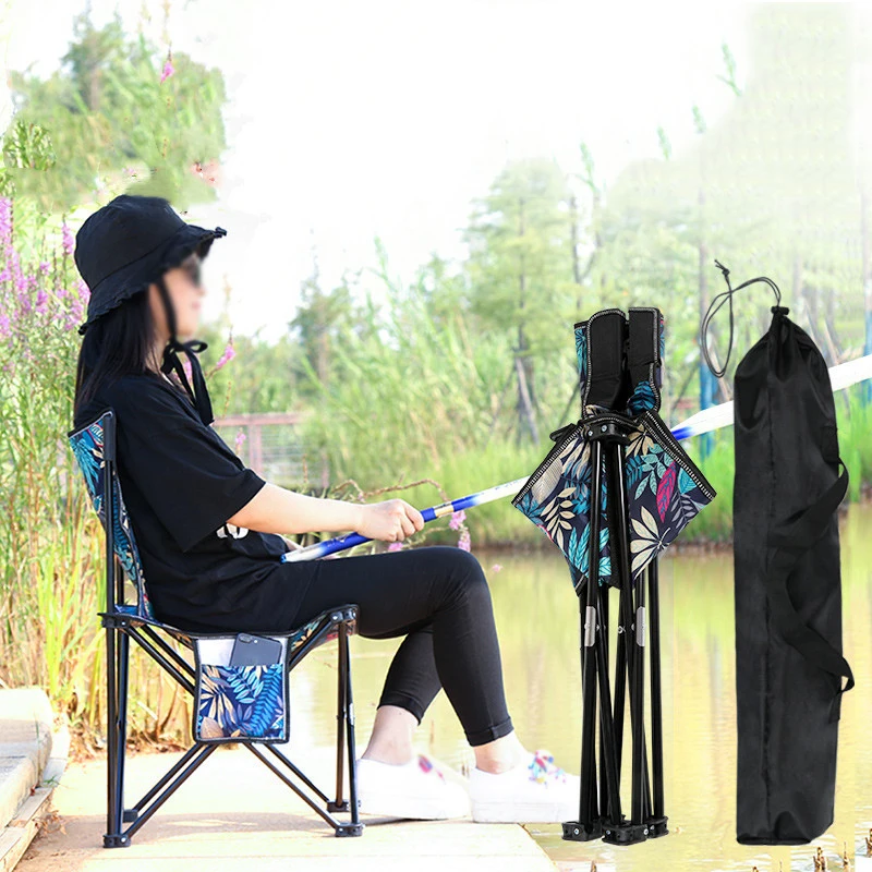 

Fashion Outdoor Folding Chair Beach Folding Stool Aluminum Alloy Foldable Seat Fishing Stool Outdoor Slacker Chair Portable