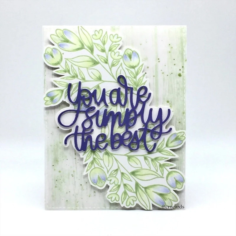 

2021 New Metal Cutting Dies You are Simply The Best Craft Scrapbooking Handmade Knife Mould Blade Punch Stencils Dies Cut Model