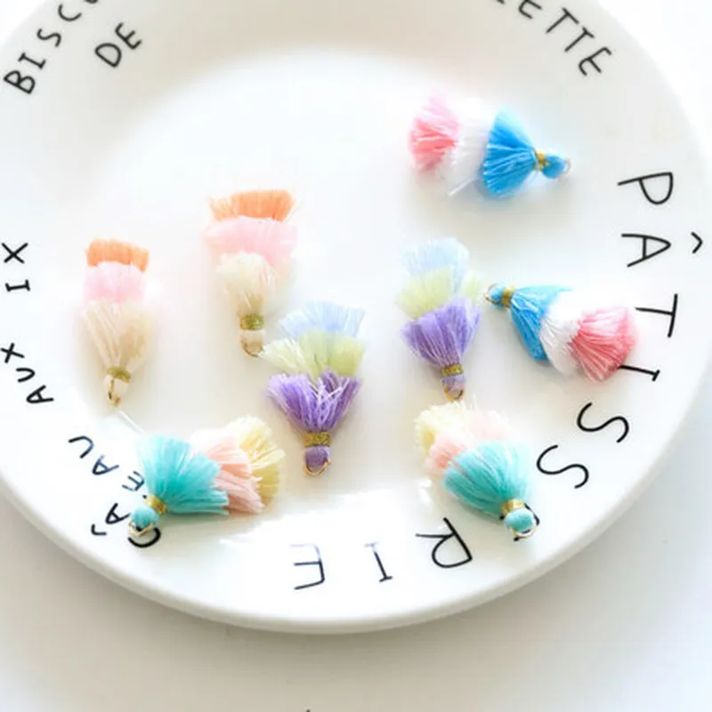 6 шт. хлопковые шнуры трехслойная ткань кисточки аксессуары для браслетов