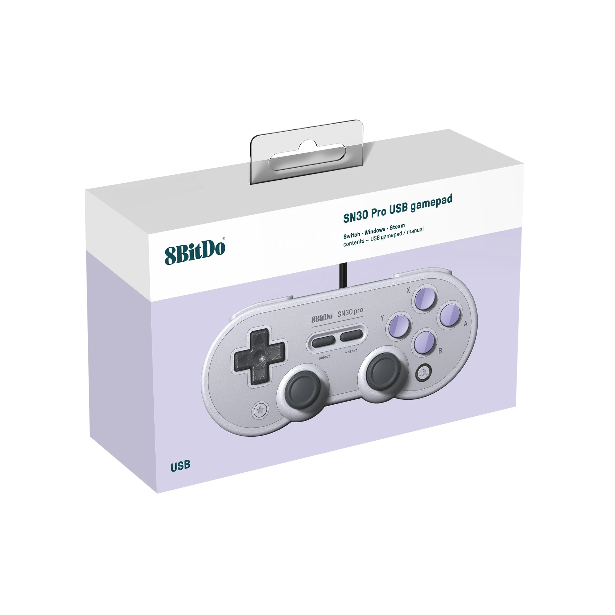Оригинальный игровой коврик 8BitDo проводной SN30 Pro usb-геймпад контроллер для nintendo