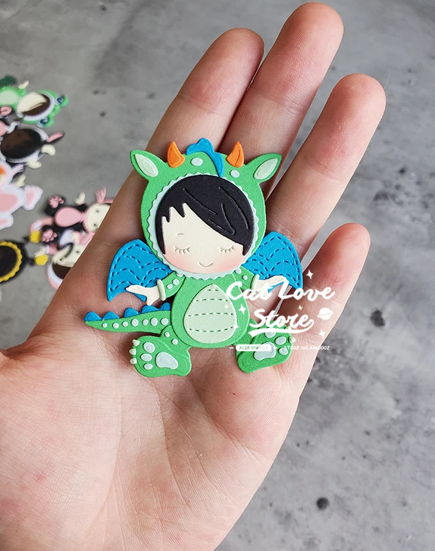 Металлические Вырубные штампы в виде животных динозавров детских фотовырубки