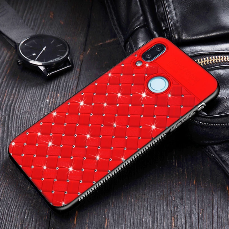 KaiNuEn glitter diamond 3D coque cover case For Huawei Nova 3 Nova3 on Silicone luxury Silicon 3d 360 back Phone cases |