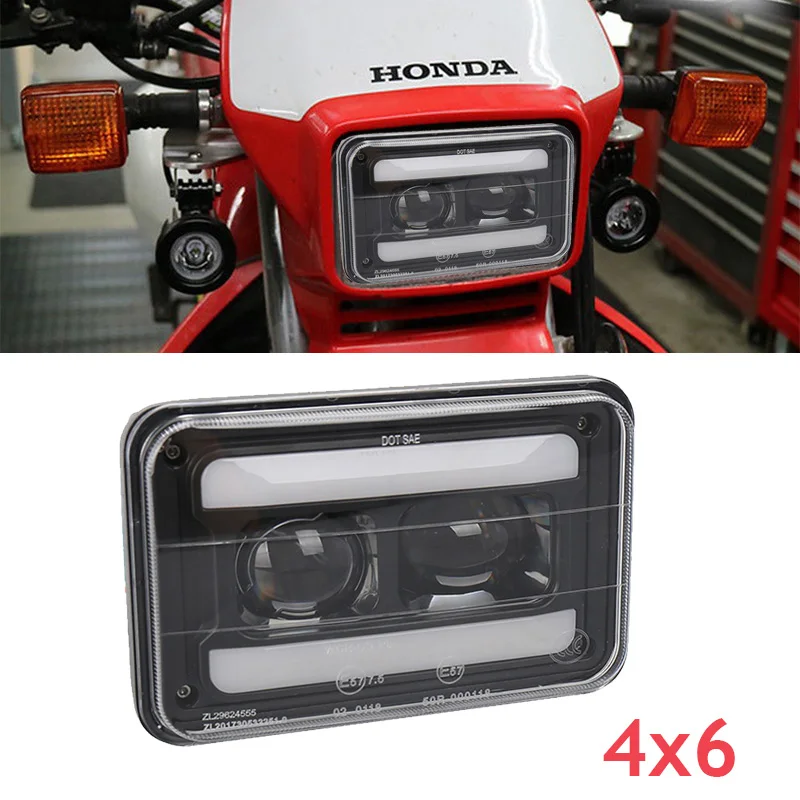 Прямоугольные светодиодные фары 4x6 дюймов дальний/ближний свет для Suzuki DRZ400SM DRZ400S