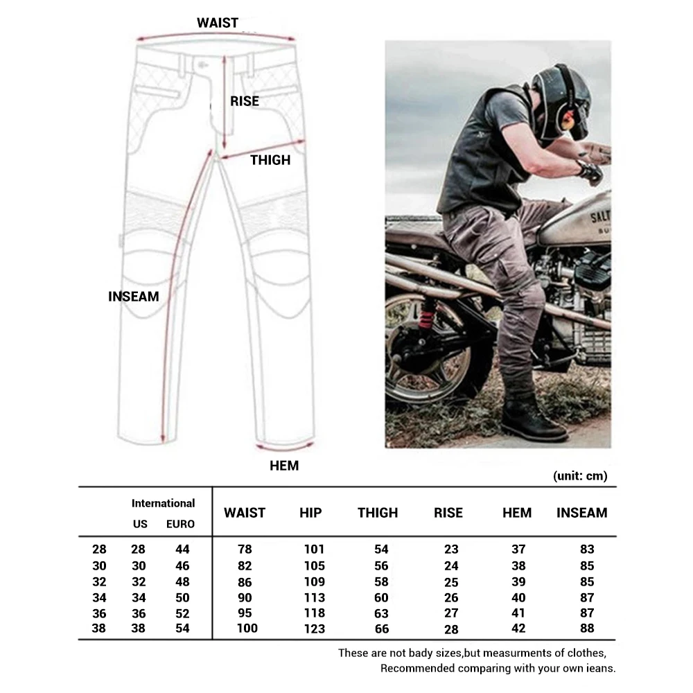 

Motorcycle Pants Men Motocross Pantalon Motorbike Trousers Wearable Racing Jeans Moto Pants Biker Touring Riding Cargo Pants