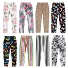 Детские брюки, демисезонные леггинсы для маленьких девочек, узкие брюки с цветочным принтом, детские брюки, милая Одежда для девочек