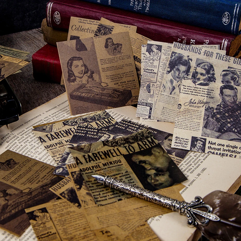 60 шт./компл. Ретро бумага Washi блокнот для записей остров розы сад пейзаж школьники