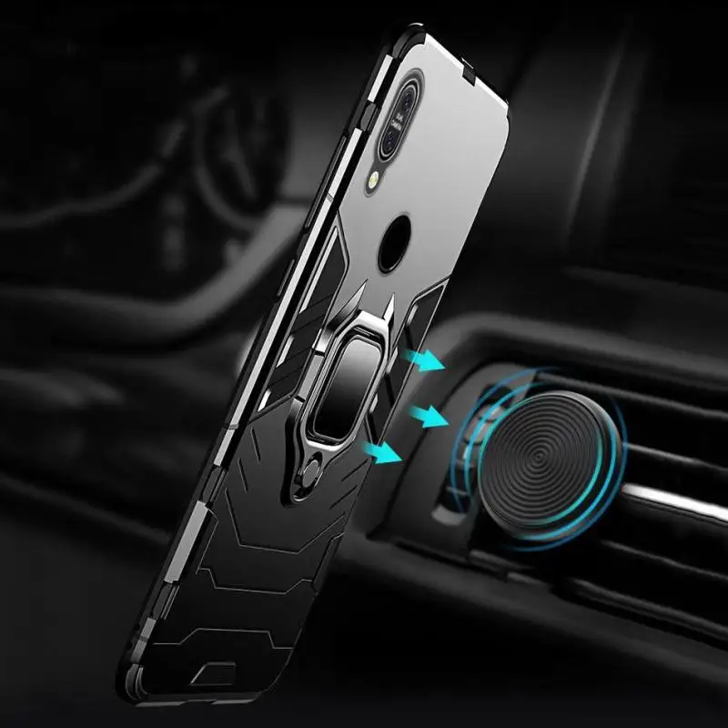 Shockproof Armor Case For ASUS Zenfone Max Pro M1 ZB601KL ZB602KL Finger Ring Magnetism Holder Cover | Мобильные телефоны и