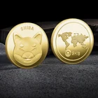 Иллюстратор Dogecoin, сувенирная монета Шиба-ину, металлическая позолоченная физическая шиб, Коллекционная монета, сувенирная монета-убийца, декоративные монеты