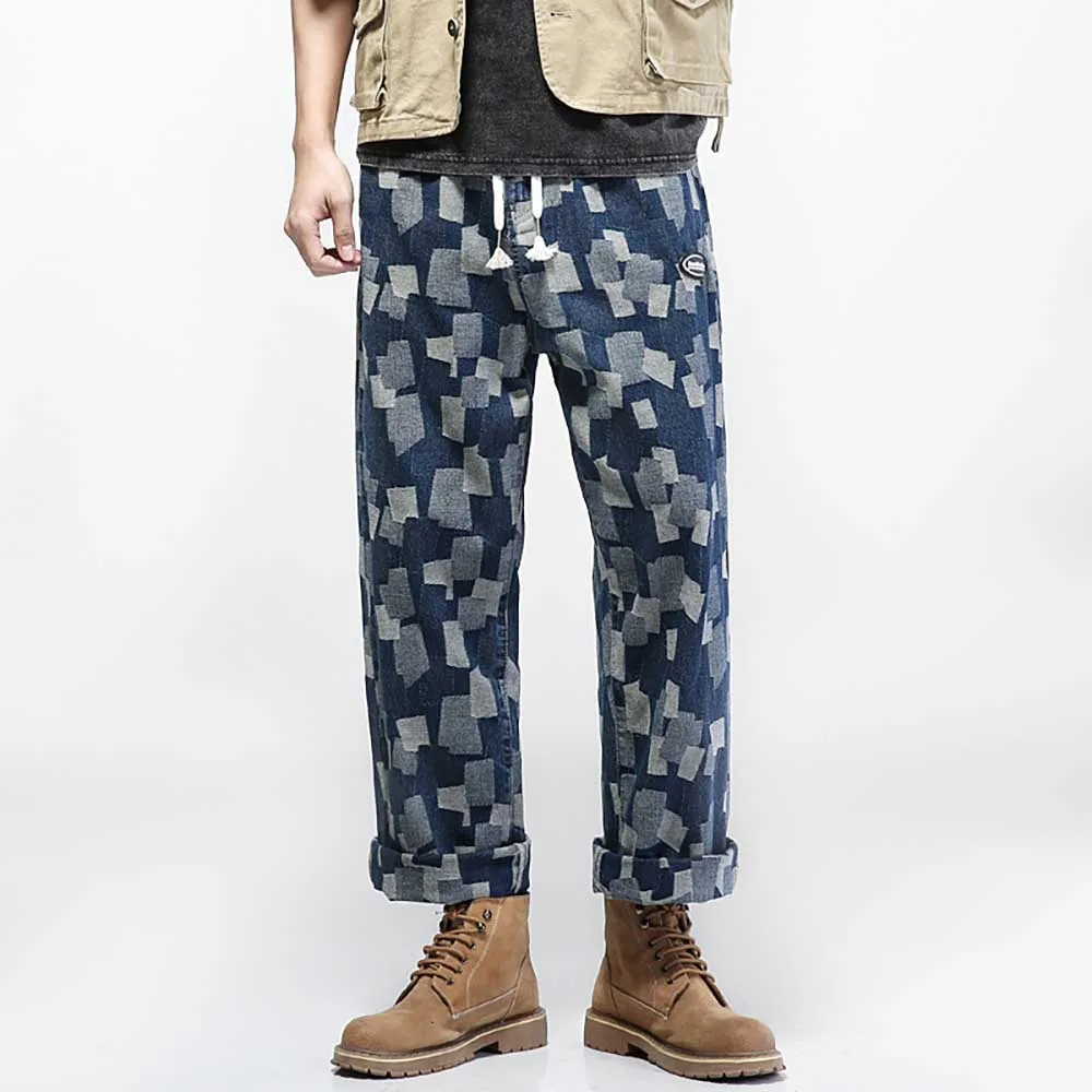 

Мужские джинсы, Свободные мешковатые шаровары в стиле хип-хоп