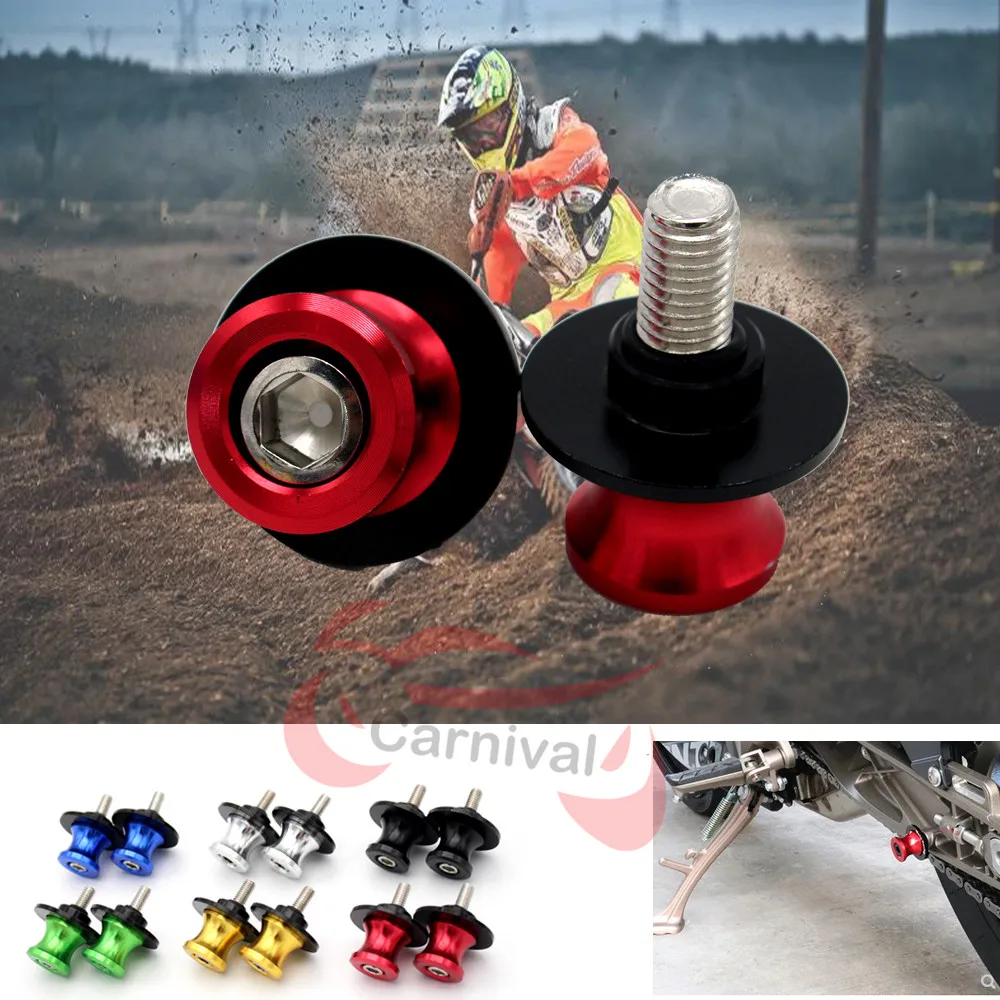 

Free shipping worldwide Motorcycle Accessories CNC Aluminum M6 Swingarm Spools Slider Screw Holder forYamaha YZF-R125 2008-2018