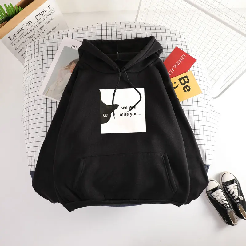 Five Colors Popular Thick Letter Loose Sweatshirts Women Hoodies Tracksuit Sudaderas Mujer Jumper Soft Fashion Autumn New 2019 |