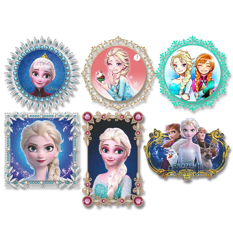 Термоклейкие аппликации с героями Диснея мультфильмов снега и льда fate Aisha Anna |