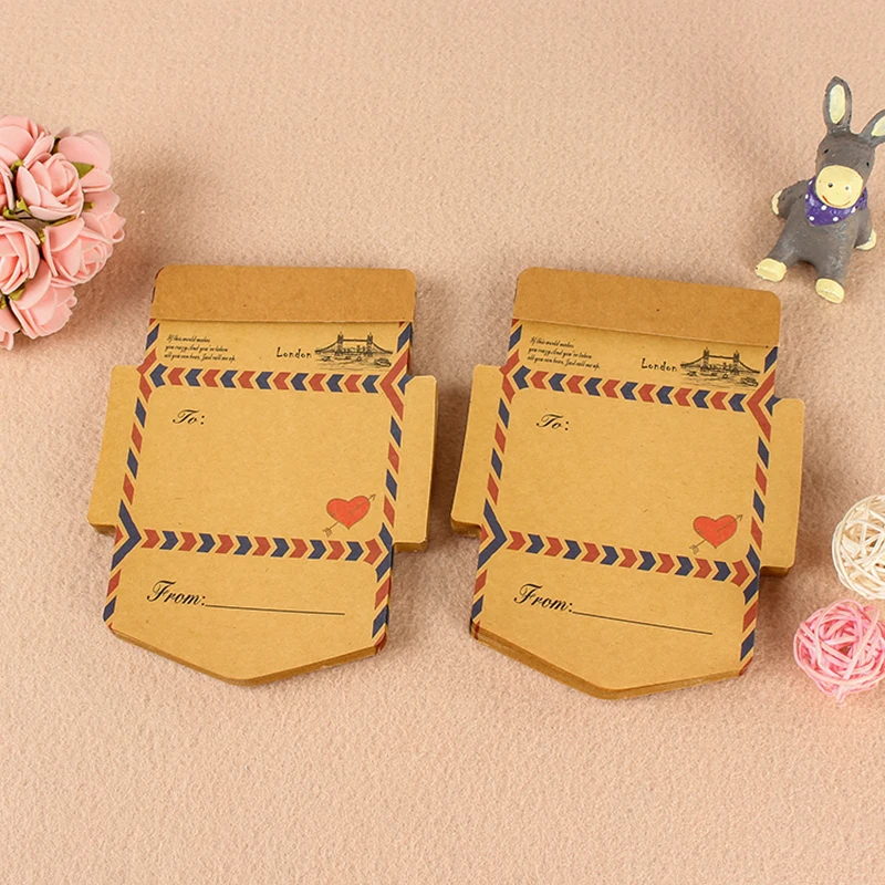 

45pcs Vintage Kraft Paper Envelope Memo Pads Kawaii Stationery Planner Paper Sticky Notes School Office Message Writing Card