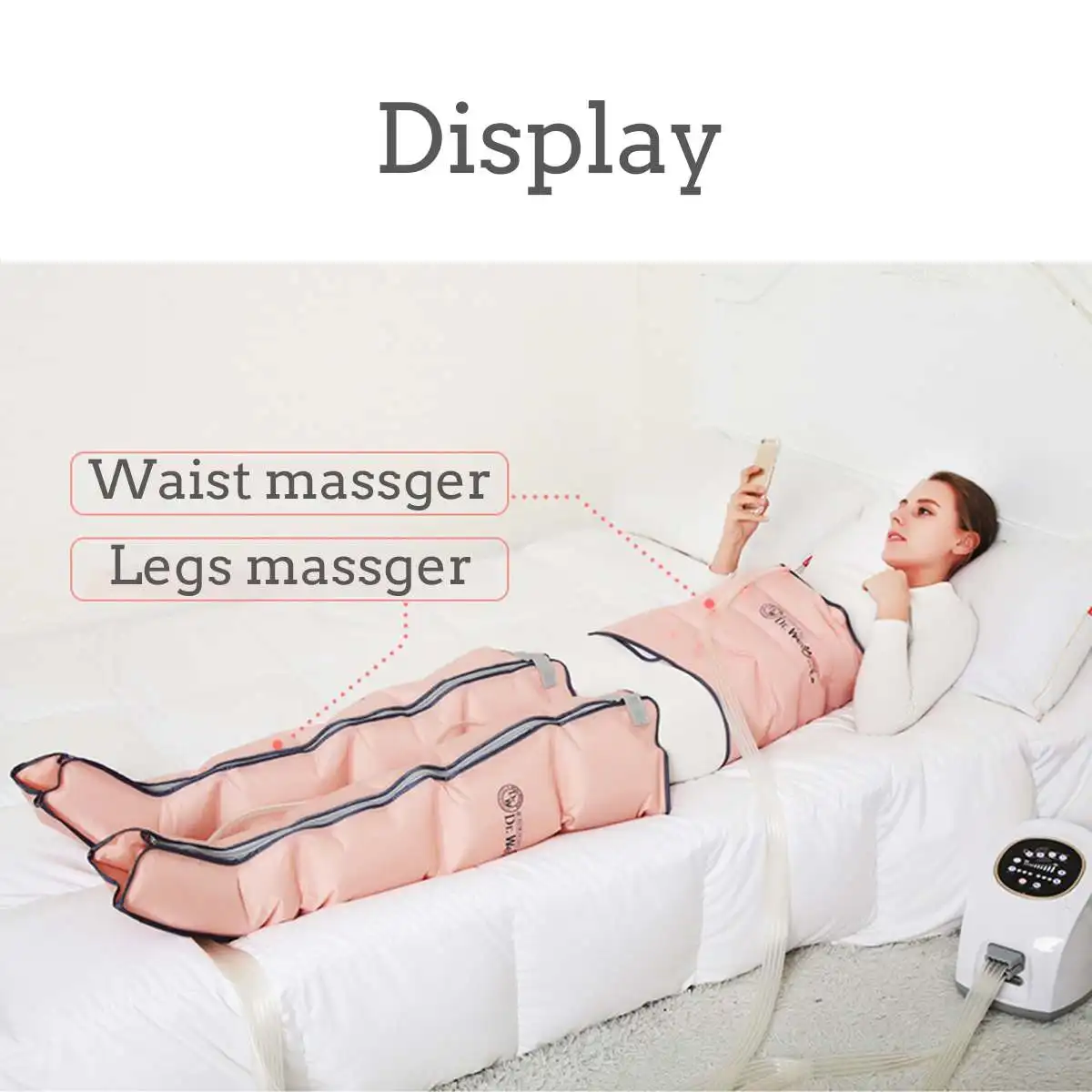 3 режима воздушные камеры компрессионный массажер для ног вибрация инфракрасная